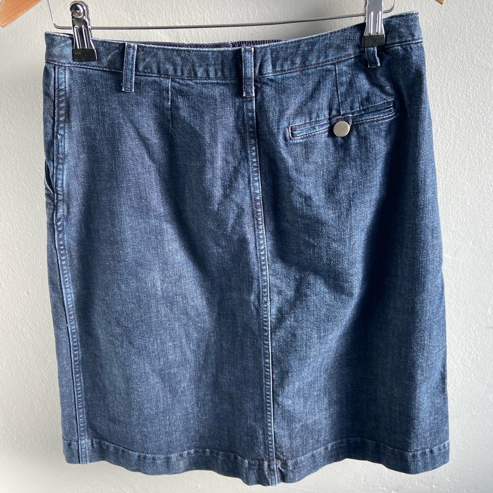 Toast OAS pleat front denim skirt UK 10-12 - Picture 2 of 5